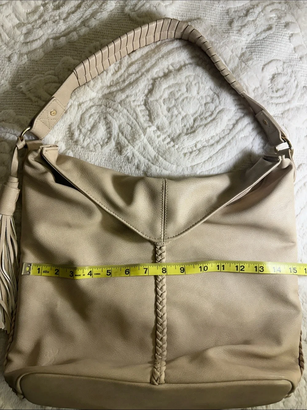 Browning beige Hobo conceal and carry shoulder Bag with Braided Detail